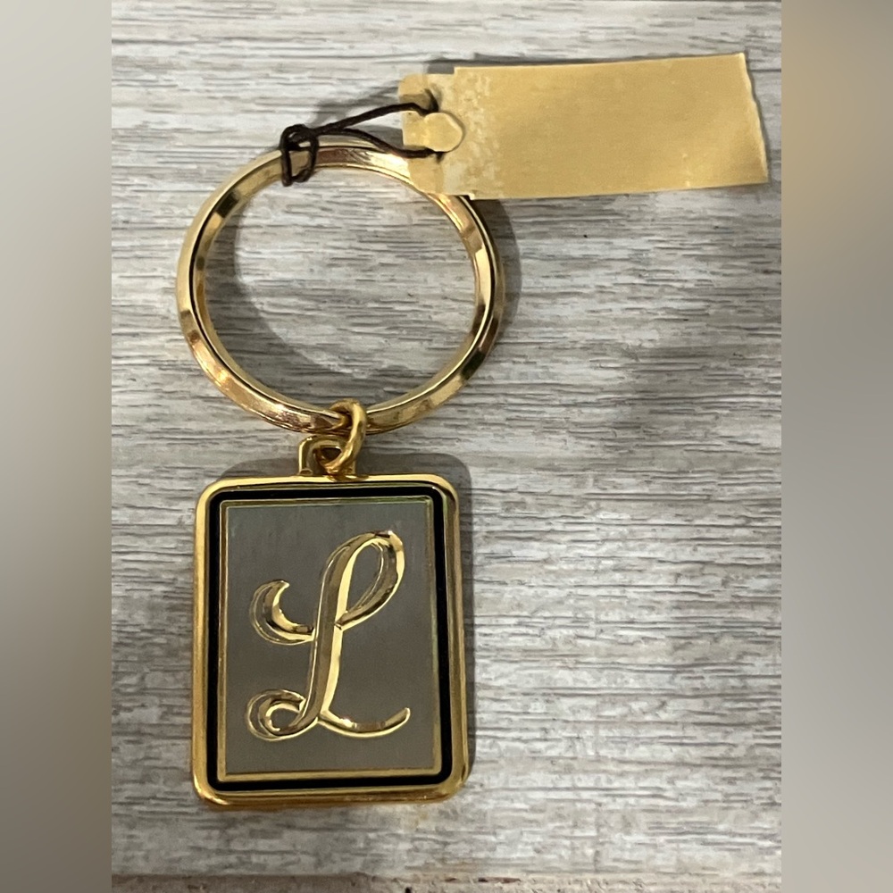 Vintage Swank "L" Keychain NWT